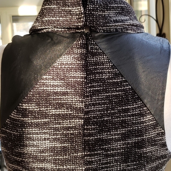 Thml Anthropologie Sleeveless Turtleneck Sleeveless Boucle Knit Lg Blk/Gry NWT - Picture 5 of 8